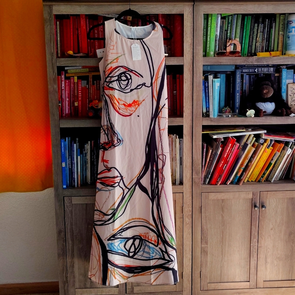 Artsy column sundress